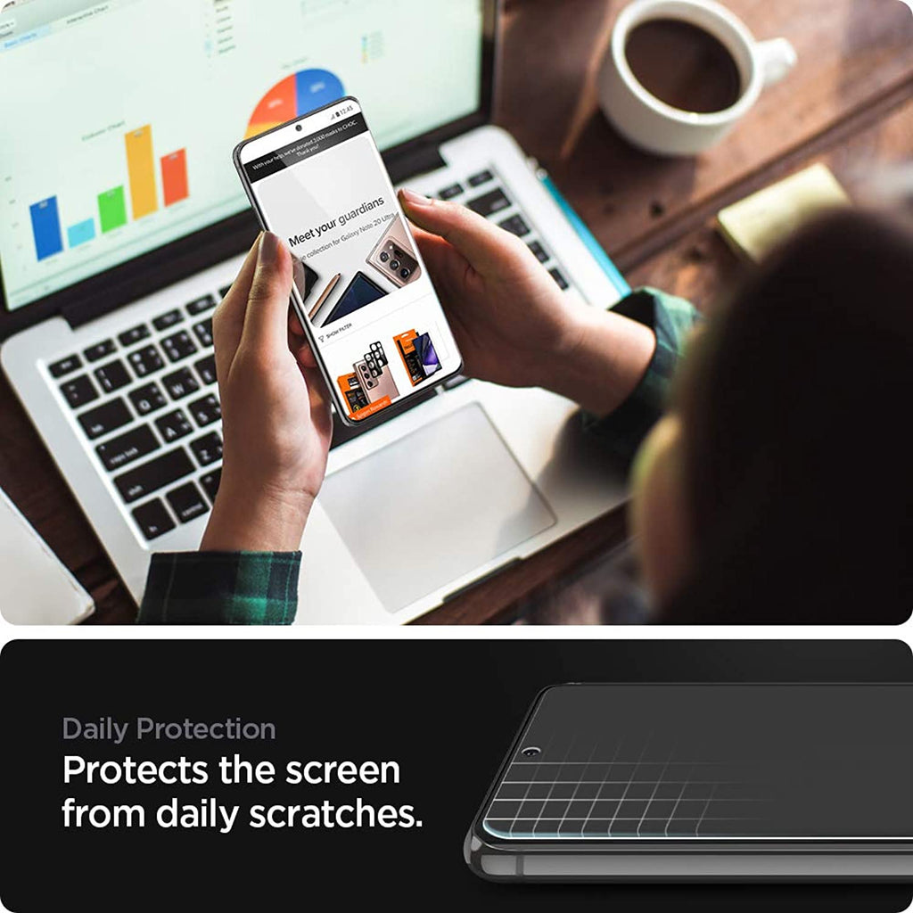Spigen NeoFlex Screen Protector for Samsung Galaxy S21 Ultra (6.8