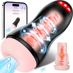 Automatic Male Masturbator, Sucking Male Masturbators Penis Pump with 9 Suction & 10 Vibrating & Heating Mens Male Sex Toys, Hands Free Pocket Pussy Male Stroker, Adult Sex Toys for Men Penis Pumps