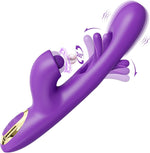 G Spot Vibrator Sex Toys for Women, Adult Sex Toys Dildo Vibrators with 10 Flapping, 10 Rotating Bead & 10 Vibrating Modes, Rose Sex Toy Nipple Clitoral Vibrator for Women and Couple Anal Sex Toys