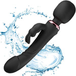 Realistic Thrusting Silicone Wand with Strong Suction Cup, Waterproof & Hands-Free