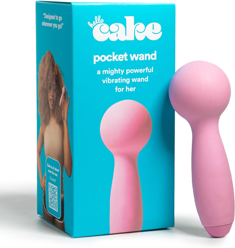 Hello Pocket Wand – Compact Silicone Bullet Vibrator with 6 Modes, Rechargeable & Waterproof