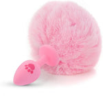 Pink Bunny Tail Anal Plug | Soft Silicone Butt Plug for Cosplay & Sensual Play