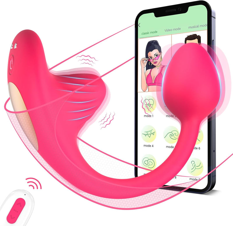 Wearable Panty Vibrator – App & Remote Control G-Spot & Anal Stimulator with 10 Modes