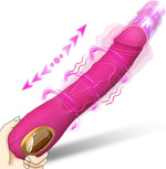 Upgraded G spot Vibrator Womens Sex Toy, 9″ Realistic Thrusting Dildo Vibrator with 10 Thrusting & 10 Vibration Patterns, Female Vibrator Adult Sex Toys for Women, Sex Machine (Hot Pink)