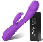 Rabbit G Spot Vibrator Sex Toys, 7 * 7 Vibrating Modes 8.4'' Couple Realistic Vibrators Anal Dildo Wand Adult Toys, Adult Sex Toys for Women and Couples Pleasure (Purple)