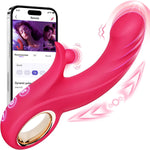 Thrusting Vibrator Rabbit Vibrators for Women - G Spot Vibrator Clitoral Sex Toys with 10 Vibrating 7 Thrust Modes & Heating, Adult Sex Toy Thrusting Dildo for Womens Female Couples Games