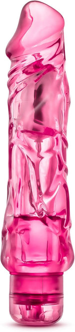 9 Inch Realistic Dildo Vibrator with Adjustable Speeds – Waterproof, Flexible, and Quiet Female Vibrating Penis Vibrator for Intimate G-Spot and Clitoral Pleasure – Adult Toys for Womens - Pink