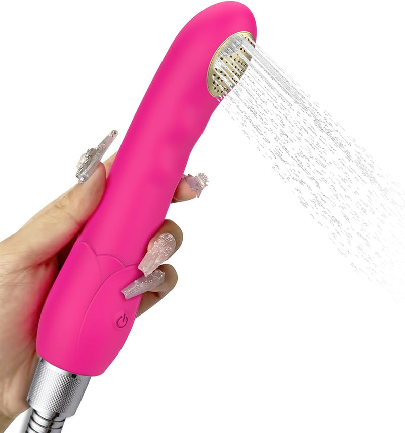 Sex Toys Dildo Vibrator, Squirting Vibrators G Spot Clitoral Stimulator Adult Toys Games & Foreplay with 10 Playful Vibrating for Women Couples, Rechargeable Waterproof (Rose)