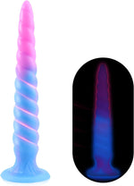 Anal Sex Toys Monster Dildo - 9.4" Long Butt Plug Dildo, Anal Dildo for G-spot and Prostate Massager, Anal Plug with Strong Suction Cup, Luminous Fantasy Dildo for Men and Women