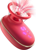 Sucking Vibrator, Female Sex Toys Vibrators with 9 Tongue Licking & Vibrating Modes Rose Sex Toy, 3 Suction Adult Toys Clitoral Vibrators, G Spot Vibrator Nipple Toys Adult Sex Toys for Women