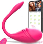 Vagina Egg Vibrator Sex Toys - APP Wireless Bluetooth Remote Control Female Pantie Wearable G-spot Clits Silicone Bullet Vibrator Sex Stimulator with 10 Modes, Adult Sex Toys & Games for Women Couples