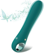 G Spot Vibrator Dildo with 10 Vibration Modes, Soft Silicone Powerful Vibrating Massagers for Clitoral Vagina and Anal Stimulation, Adult Sex Toys for Women or Men(Green)