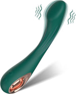 G Spot Vibrator Sex Toy-Ergonomics Curved Clit Anal G Spot Adult Toy with 10 Powerful Vibrating Modes Massager Vibrators Wand Soft Silicone Adult Sex Toy for Women Couple Fun (Green)