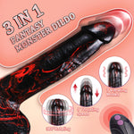 Realistic Trusting Dildo Sex Toys - 10” Thick Dildo Vibrator with Thrusting Swinging & Vibrating for G Spot Vagina Anal Sex Stimulation, Fantasy Dildo Lifelike Penis Adult Toys & Games Women Couples