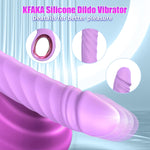 Thrusting Dildo Vibrator-8.3" G Spot Vibrator Womens Sex Toys with 7 Vibrating & 7 Thrusting Modes,Adult Toys Dildos for Women Clitoral & Men Anal Stimulation,Sexual Pleasure Tools for Women (Purple)