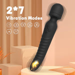 G Spot Vibrator, Vibrator Wand Clitoral Stimulator with Heating Function and Mini Vibrating Ball for Clitoris, G-spot Stimulation Wand Massager Waterproof, Adult Sex Toys for Women or Couples(Black)