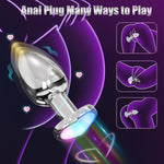 App-Controlled Vibrating Butt Plug with Heart Light – Anal Toy for Men & Women