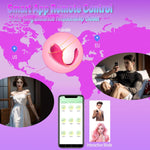 Vagina Egg Vibrator Sex Toys - APP Wireless Bluetooth Remote Control Female Pantie Wearable G-spot Clits Silicone Bullet Vibrator Sex Stimulator with 10 Modes, Adult Sex Toys & Games for Women Couples