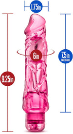 9 Inch Realistic Dildo Vibrator with Adjustable Speeds – Waterproof, Flexible, and Quiet Female Vibrating Penis Vibrator for Intimate G-Spot and Clitoral Pleasure – Adult Toys for Womens - Pink