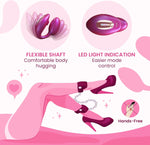 WONDERLOVER Iridescent Vibrator, Remote Control G-Spot & Wearable Toy – Berry