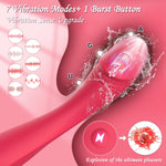 Dildo G Spot Vibrator Sex Toys for Clitoral Stimulation Wand with Powerful Vibration, Anal Dildo Sex Toy with 7 Vibration Modes Massager Adult Toys for Couple Pleasure (red)