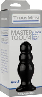 Triple Ripple Anal Plug – 6.6" Long, 2.6" Wide Prostate Stimulator Butt Plug