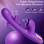 G Spot Vibrator Sex Toys for Women, Adult Sex Toys Dildo Vibrators with 10 Flapping, 10 Rotating Bead & 10 Vibrating Modes, Rose Sex Toy Nipple Clitoral Vibrator for Women and Couple Anal Sex Toys