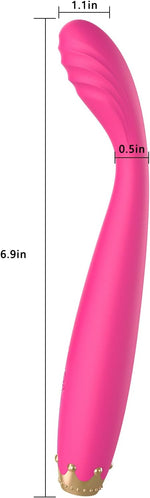 G Spot Rose Vibrator, Crown Clit Vibrator for Women, Softer and Flexible Clitoral Stimulator with 10 Powerful Vibration Modes, Adult Sex Toys for Women or Couple（Pink）