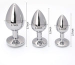 3-Piece Luxury Jewel-Designed Anal Plug Set – Colorful & Elegant