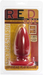 Large Red Butt Plug – 5.2" Length, 2.2" Width – Full-Feeling Anal Toy for Advanced Play