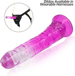 Realistic Jelly Dildo with Suction Cup – Soft, Flexible G-Spot Stimulator (Large)