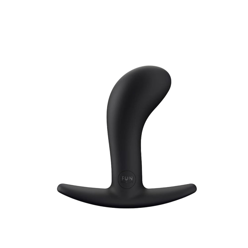 Adult Toys | Bootie Butt Plug Sex Toy | Curved Anal Plug Adult Toy | Sex Toys For Women, Men, & Couples (Black Medium)