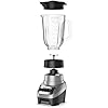 PowerCrush Countertop Blender, 6-Cup Glass Jar, For Smoothies and More, Stainless Steel Blade, 4 Speed Settings to Puree, Crush Ice, Chop, Dice, and Pulse, Dishwasher Safe, 700W Motor