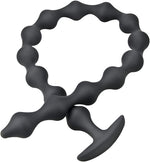 22.8" Silicone Anal Beads, Flexible Anal Chain for Men & Women, Prostate Massage