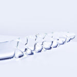 9.3'' Crystal Glass Double-Ended Dildo with Spiral Texture for G-Spot & Prostate