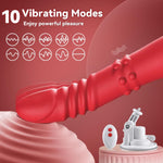 Thrusting Dildo Vibrator Sex Toys | 9.6" Sex Machine Dildos with Rotating Balls | 3 in 1 Adult Toys with 6 Thrust & Rotation *10 Vibration Modes | Adult Sex Toy Vibrators for Women Couples Pleasure B