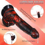 Realistic Trusting Dildo Sex Toys - 10” Thick Dildo Vibrator with Thrusting Swinging & Vibrating for G Spot Vagina Anal Sex Stimulation, Fantasy Dildo Lifelike Penis Adult Toys & Games Women Couples