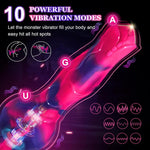 Monster Dildo Vibrator Adult Sex Toys, 8.6'' Fantasy Dragon Dildo with Suction Cup Vibranting Dildo Realistic 2 Knots & 10 Vibration, Anal Dildo Thick G Spot Dildos Prostate Toy for Women Couple Play