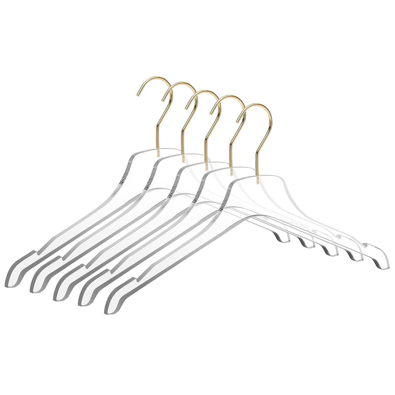 Quality Acrylic Lucite Clear Hangers, Made Of Clear Acrylic For A Luxurious Look