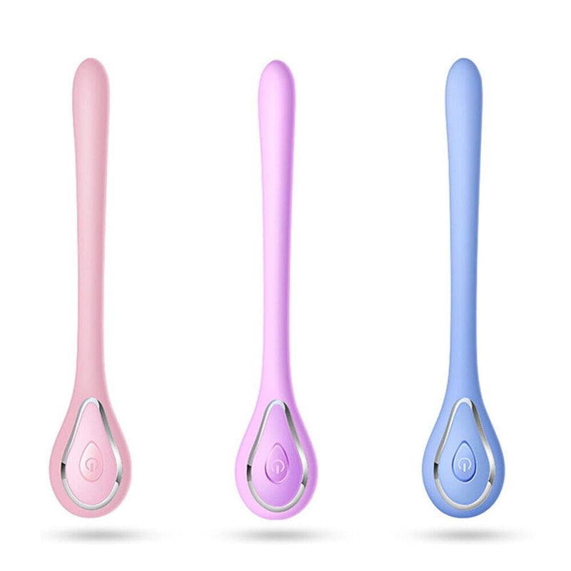 Smooth Silicone Urethral Sounds Dilator Vibrator For Men – Rechargeable Male Penis Plug Enhancing Urethral Prostate Stimulation Massager Training Masturbator Sex Toy (Pink)