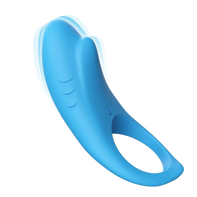 Vibrating Cock Ring - Silicone Penis Ring Vibrator For Male Longer Lasting Erections, Waterproof Rechargeable G-Spot Nipple Clitoral Stimulator, Adult Sex Toy For Couples And Male … (Blue)