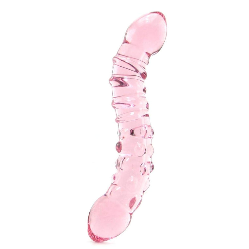 Icicles No 55 Curved Glass Dildo With Lube 1Oz