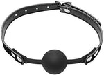 Ball Gag Silicone Black by HappyNHealthy