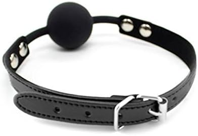 Ball Gag Silicone Black by HappyNHealthy