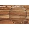 10" Acacia Wood Lazy Susan Organizer Kitchen Turntable for Cabinet Pantry Table Organization