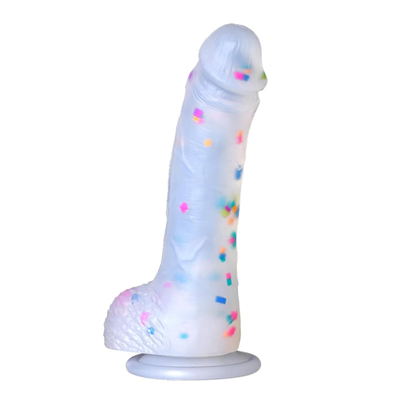 Colorful Liquid Realistic Dildo Realistic Clear Silicone With Powerful Suction Cup, Suitable For Women, Gay Adult Toys