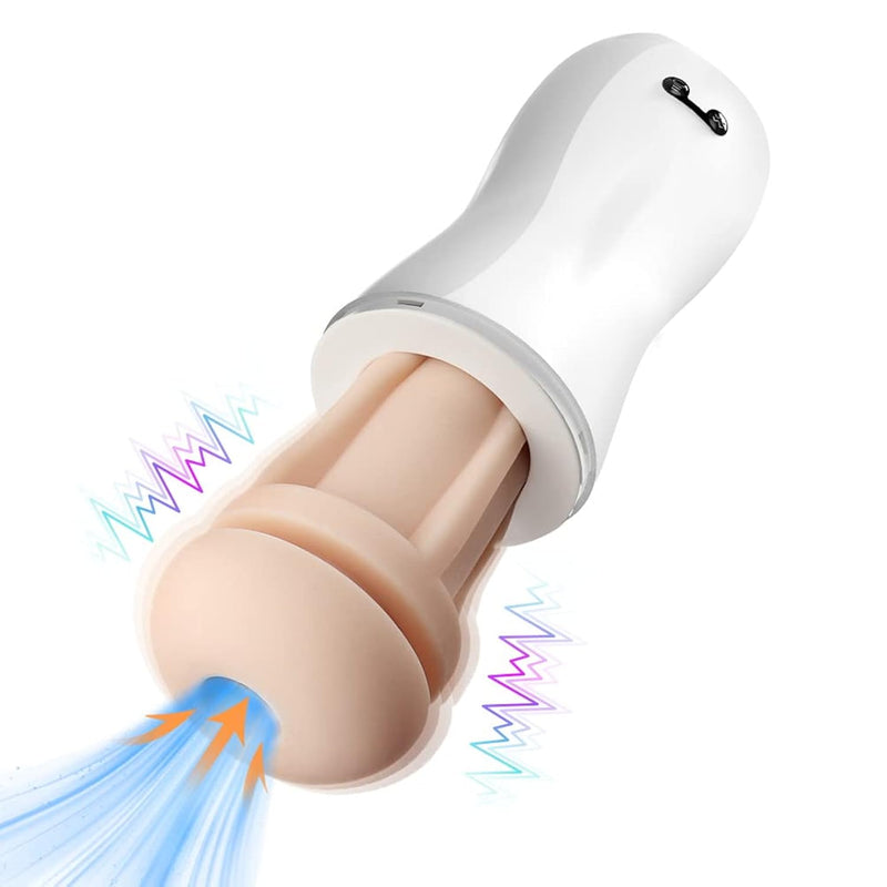 Automatic Sucking Male Masturbator With 7 Vacuum Suction & 12 Powerful Vibration, 3D Tight Realistic Textured Vagina Blowjob Stroker For Male Masturbation, Adult Oral Sex Toys For Men