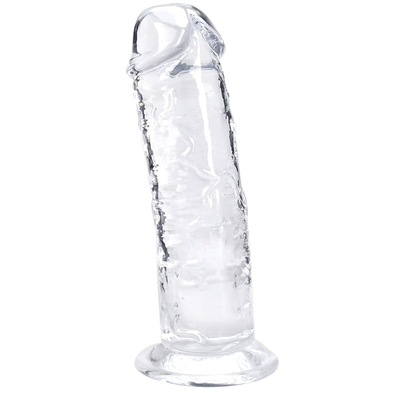 12.5 * 2.3 Inch Huge Dildos Realistic Crystal Dildo With Strong Suction Cup Hands-Free Dong Big Size Adult Anal Sex Toy For Women Or Men