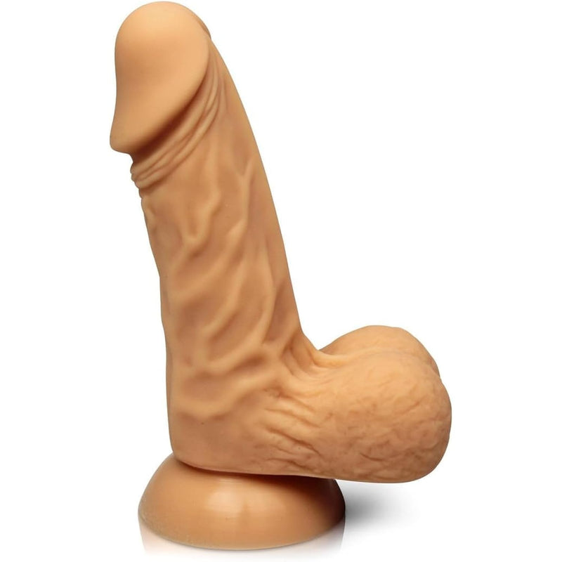 Seductive Dildo - Silicone Dildo With Vein Texture Perfect For Beginners - Suction Base - Latex And Phthalate Free - 6" X 3.5" X 3.5"