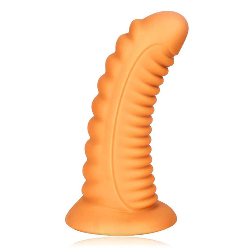 Realistic Dildo G-Spot Stimulation Silicone Thread Anal Plug With Strong Suction Cup For Vagina Prostate Massage (Xl)